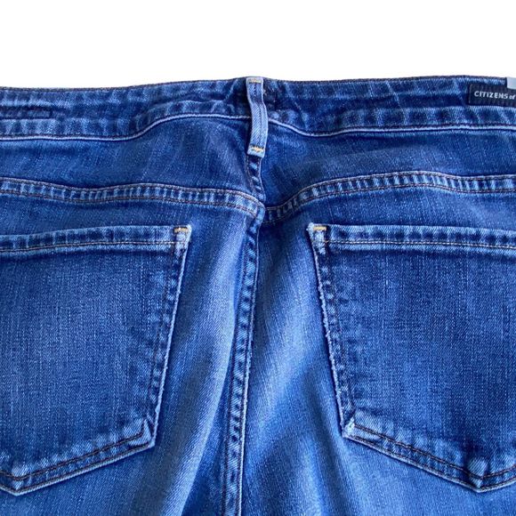 Citizens of Humanity Skinny Jeans Women's 29 Low Rise Blue Wash Denim Distressed - Picture 7 of 8